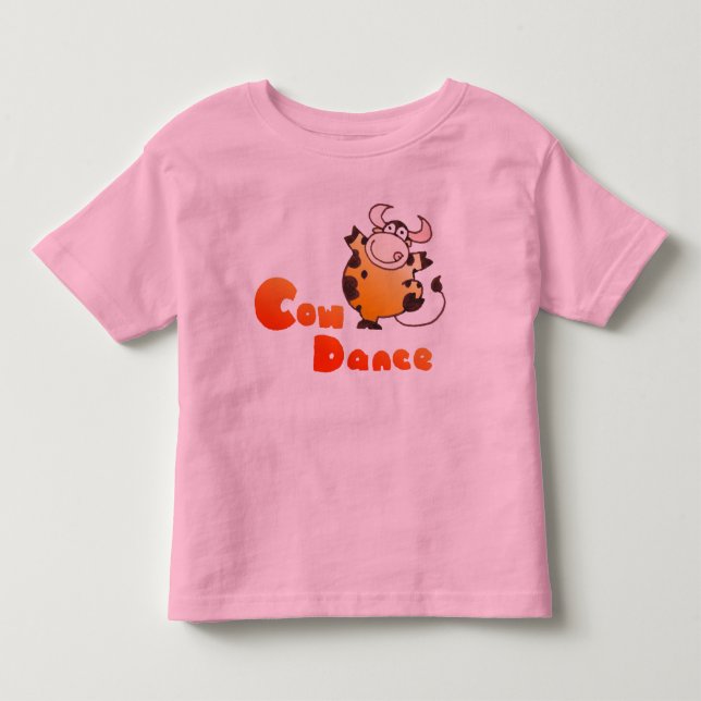 Gullig TeeShirt för ko för dans för Tee (Framsida)