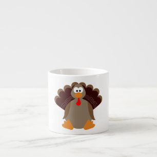 Gullig thanksgiving Turkiet Espressomugg