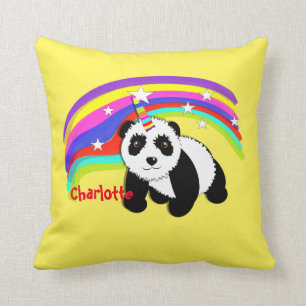 Gullig Themed fantasiUnicornPanda Kudde