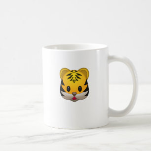 Gullig tiger Emoji Kaffemugg