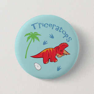 Gullig Triceratops Knapp