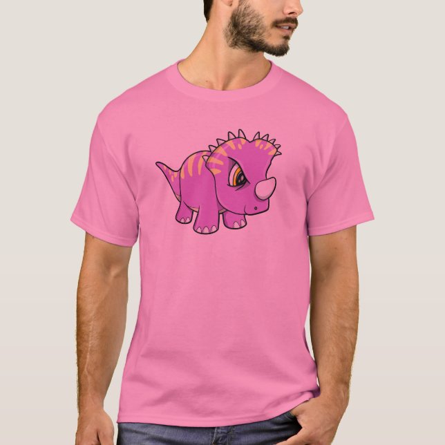 Gullig tuff DinosaurT-tröja T-shirt (Framsida)