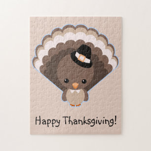 Gullig Turkiet thanksgivingdag Pussel