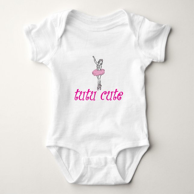 Gullig Tutu Tee Shirt (Framsida)