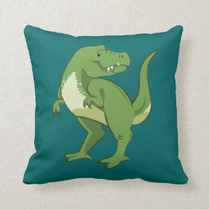 Gullig TyrannosaurusRex tecknad Kudde