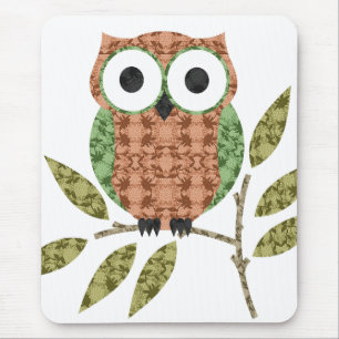 Gullig uggla Mousepad Musmatta