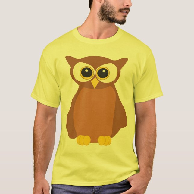 Gullig uggla t-shirt (Framsida)