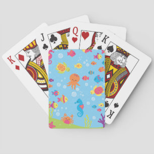 Gullig undervattens- plats casinokort