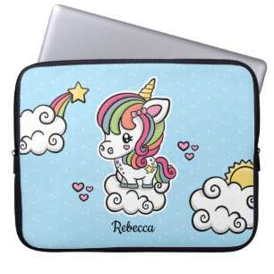 Gullig Unicorn Laptop Sleeve