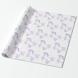 Gullig Unicorn Presentpapper