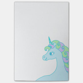 gullig unicorn som Posta-Det noterar Post-it Block
