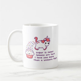 Gullig Unicornfis Kaffemugg