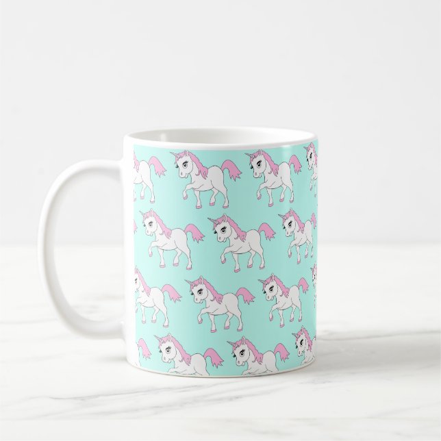 Gullig Unicornmugg Kaffemugg (Vänster)