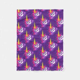 Gullig UnicornPoop Emoji Fleecefilt