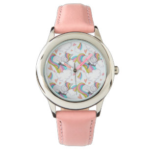 Gullig Unicornvattenfärg Armbandsur