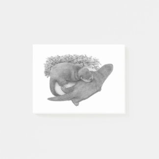 Gullig utter post-it block