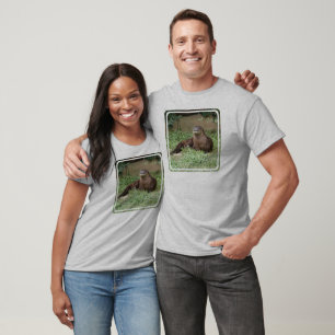 Gullig uttermanar T-tröja för långärmad T Shirt
