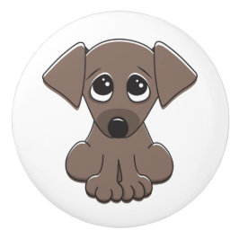 Gullig valphund knopp