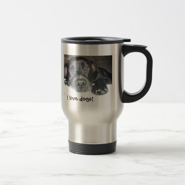 Gullig valptravel mug resemugg (Höger)