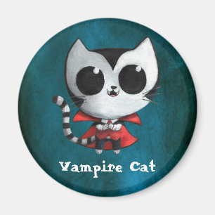 Gullig vampyrkatt magnet