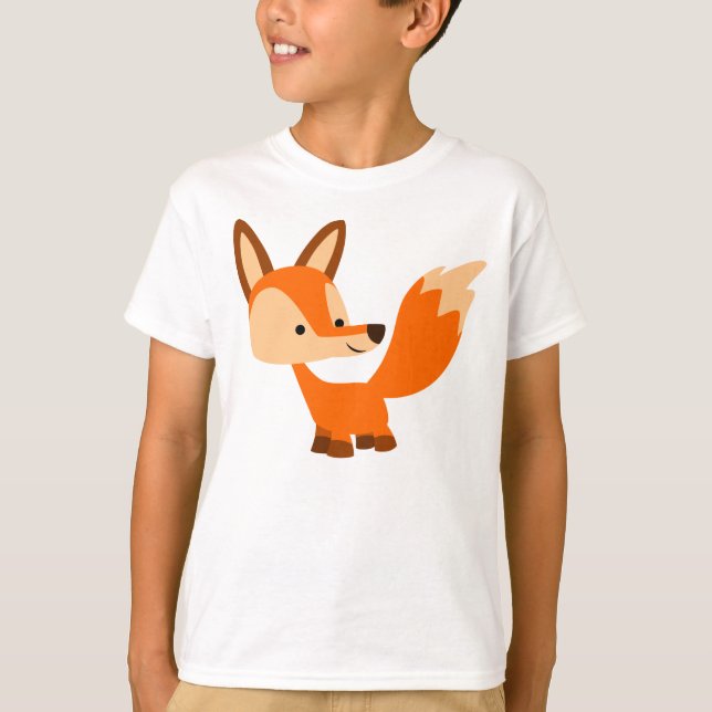 Gullig vänlig T-tröja för tecknadrävbarn Tee Shirt (Framsida)