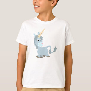Gullig vänlig T-tröja för tecknadUnicornbarn T Shirt