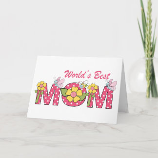 GULLIG världs bäst mamma! Kort