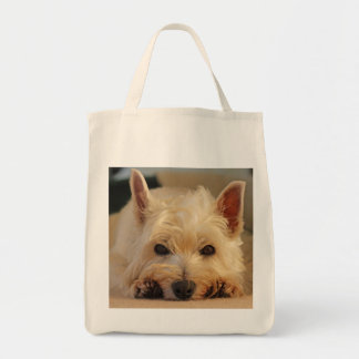 Gullig västra höglands- Terrierhundshopping bag Tygkasse