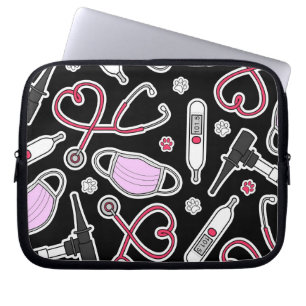 Gullig veterinär/veterinär- teknikerkärlek laptop sleeve