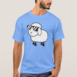 Gullig vitfårtecknad tee shirt