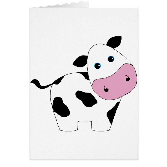 Gullig vitko hälsningskort (Framsidan)