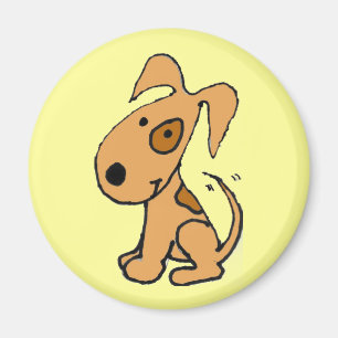 Gullig wagging designmagnet för valp AB Magnet