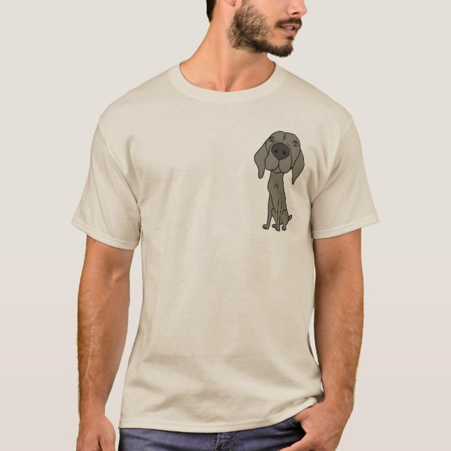 Gullig Weimaraner skjorta för CN Tröja (Framsida)