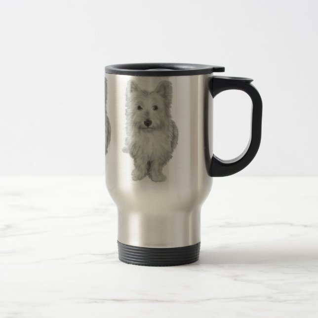 Gullig Westie hund Resemugg (Höger)