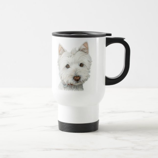 Gullig Westie hund Resemugg (Höger)