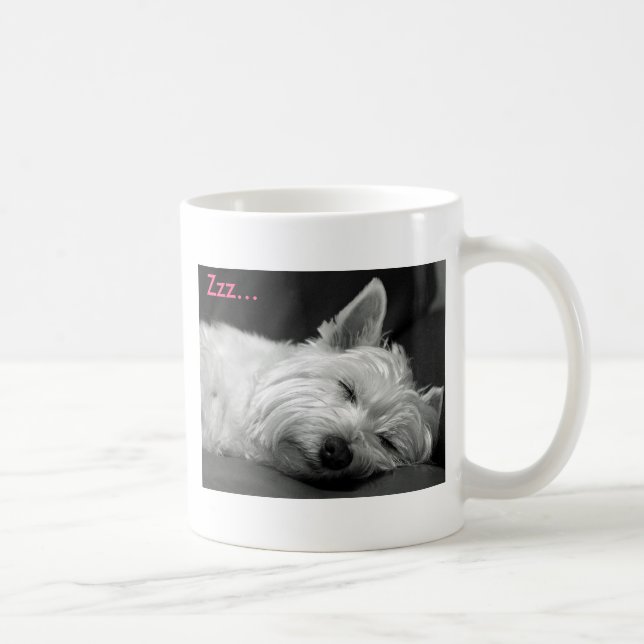 Gullig Westie (västra höglands- Terrier) hundmugg Kaffemugg (Höger)