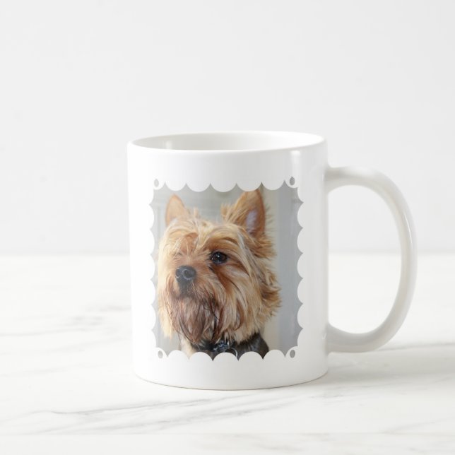 Gullig Yorkshire Terrier Kaffemugg (Höger)