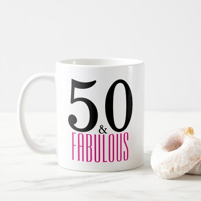 Gulliga 50 och sagolika rosor/svart för kaffemugg (Med munk)