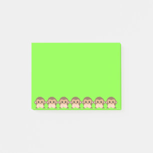 Gulliga apor post-it block