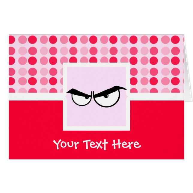 Gulliga argögon hälsningskort (Framsidan Horizontal)