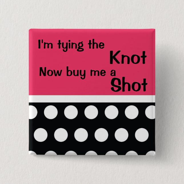 Gulliga Bachlorette klämmer fast Knapp (Framsida)