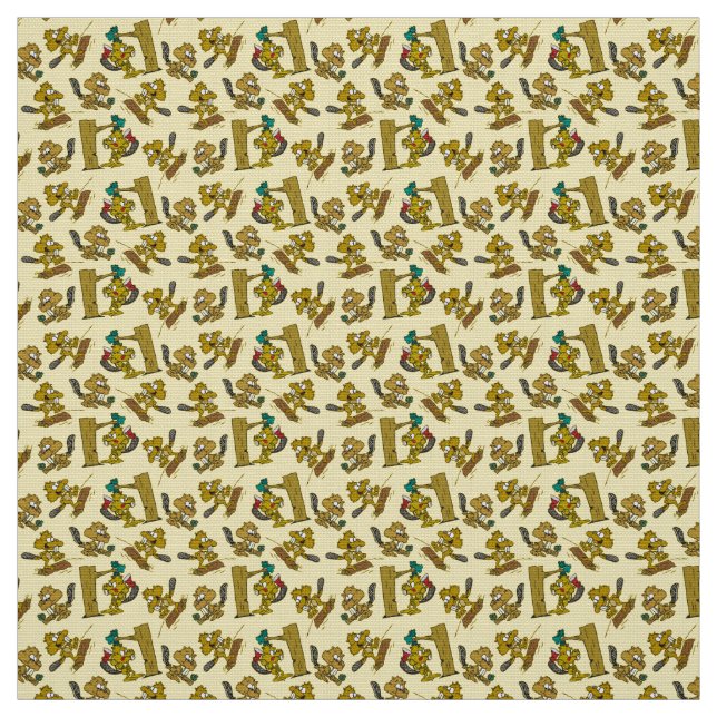 Gulliga bäver överallt! tyg (Provkarta)