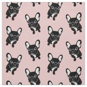 Gulliga brindle Frenchie är en drömmare Tyg
