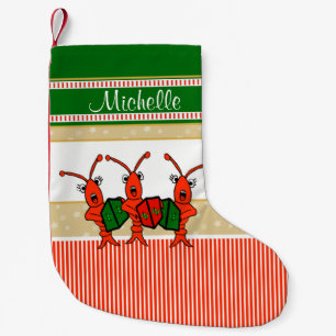 Gulliga Caroling kräftor Liten Julstrumpa