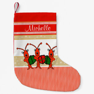 Gulliga Caroling kräftor Liten Julstrumpa