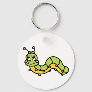 GULLIGA CATERPILLAR NYCKELRING