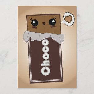 Gulliga chokladpubinbjudningar inbjudningar