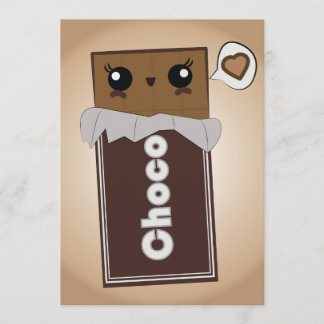 Gulliga chokladpubinbjudningar inbjudningar