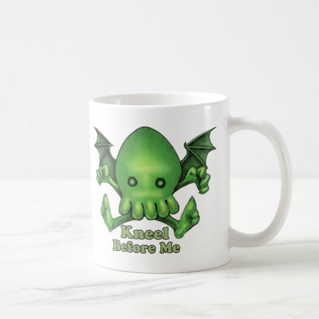Gulliga Cthulhu Chibi knäfaller för mig Kaffemugg (Höger)