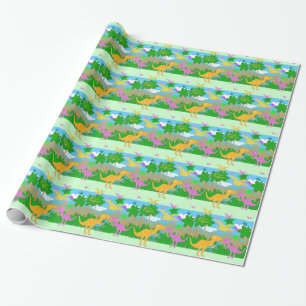 Gulliga djungelDinosaurs Presentpapper